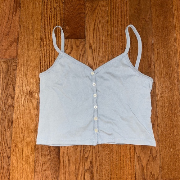 Button up crop tank top - Picture 1 of 1